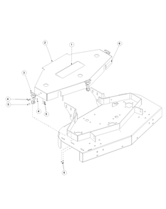 Deck Cover 48-Inch Diagram and Parts List for H1748 55AI4HPS050-WAM Cub Cadet Lawn Mower
